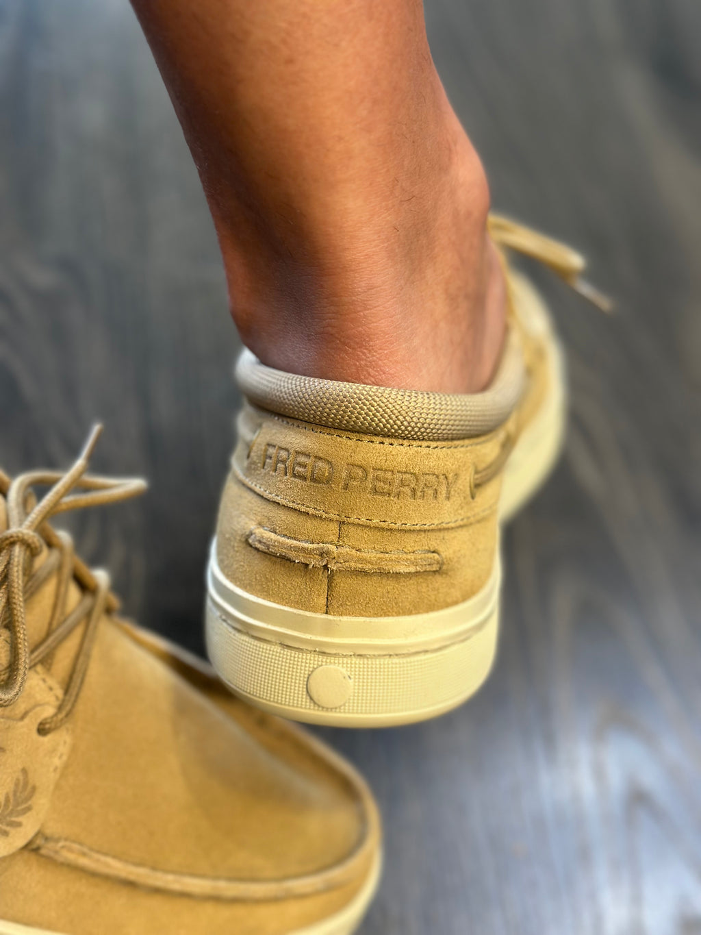 FRED PERRY Sapatos de vela drury em camurça