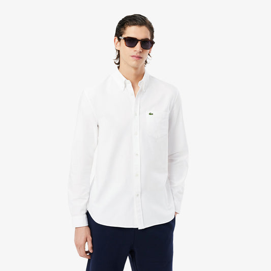 LACOSTE Camisa oxford regular fit