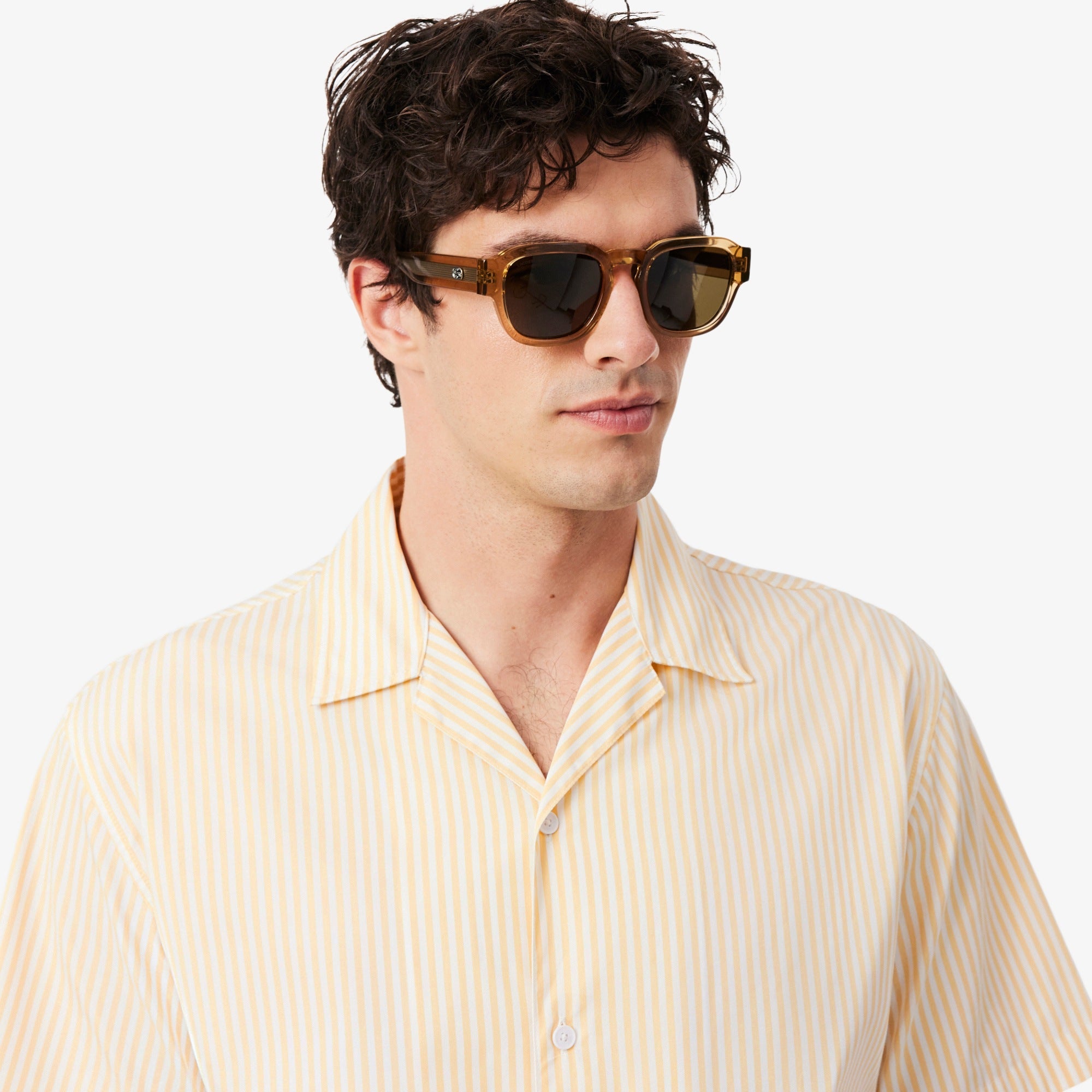 LACOSTE Camisa às listras relaxed fit