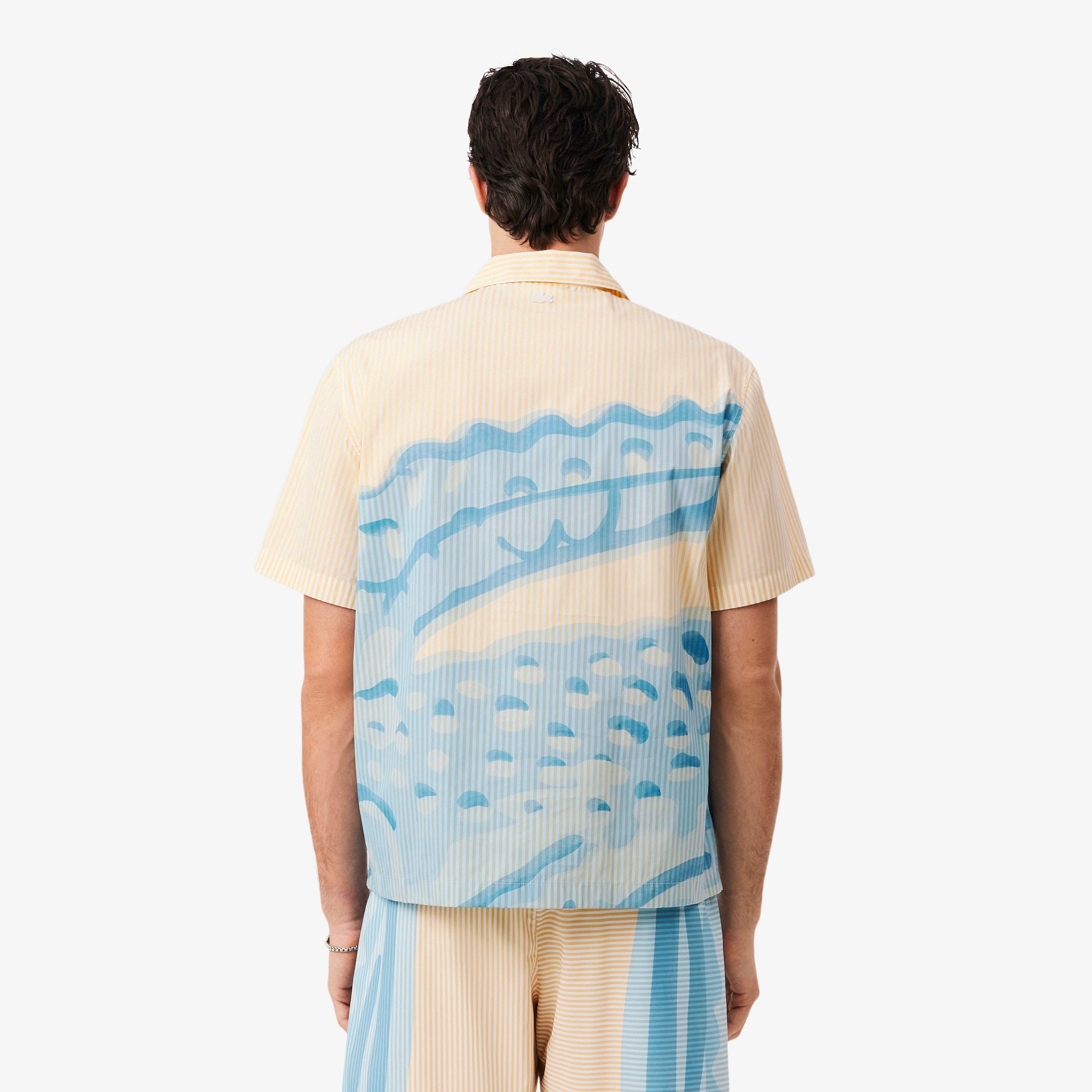 LACOSTE Camisa às listras relaxed fit