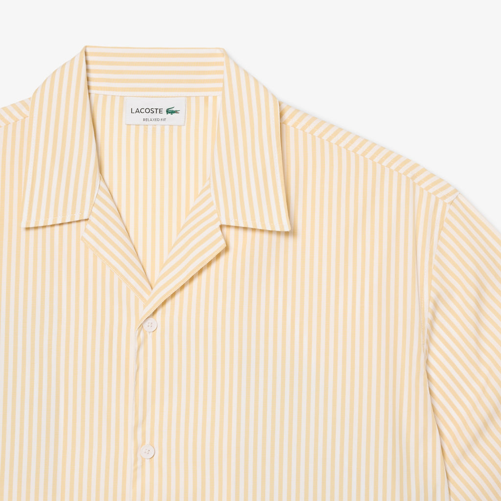 LACOSTE Camisa às listras relaxed fit