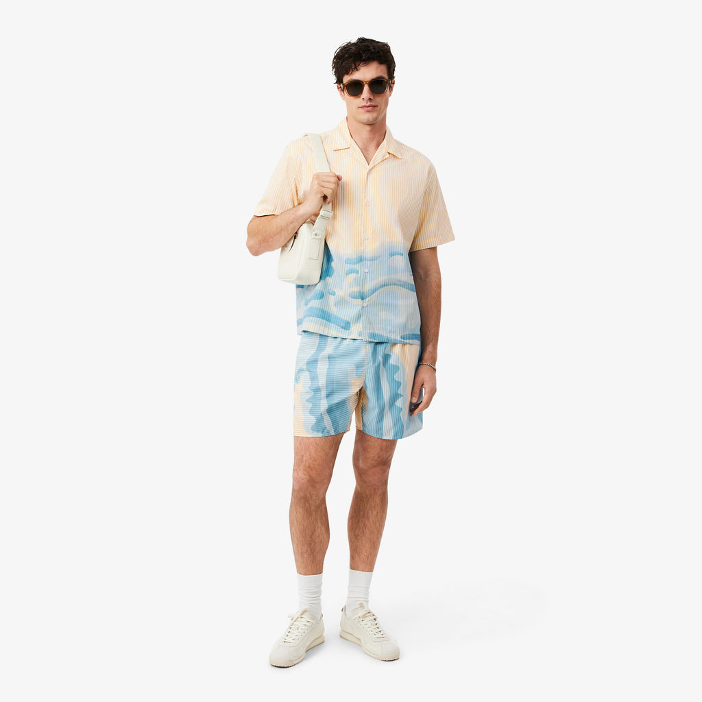 LACOSTE Camisa às listras relaxed fit