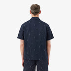 LACOSTE Camisa de sarja com estampado relaxed fit