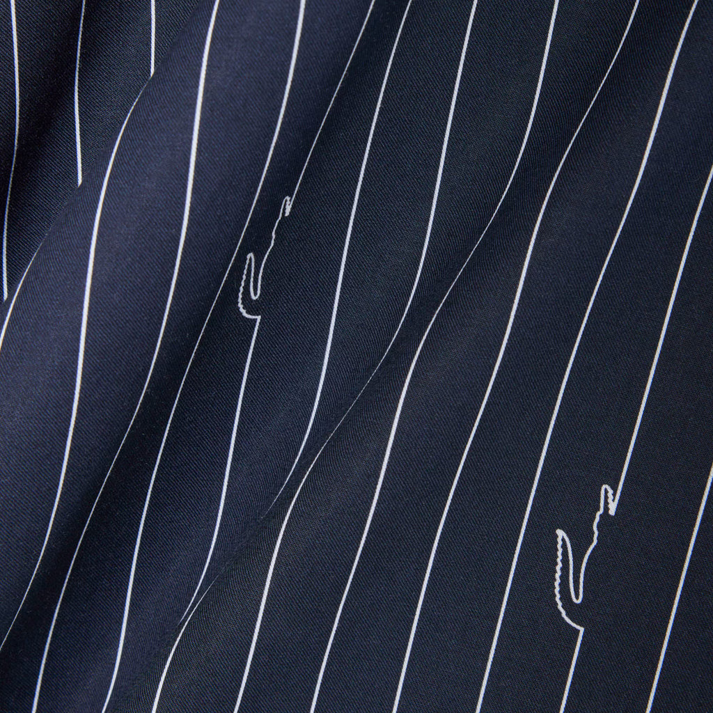 LACOSTE Camisa de sarja com estampado relaxed fit