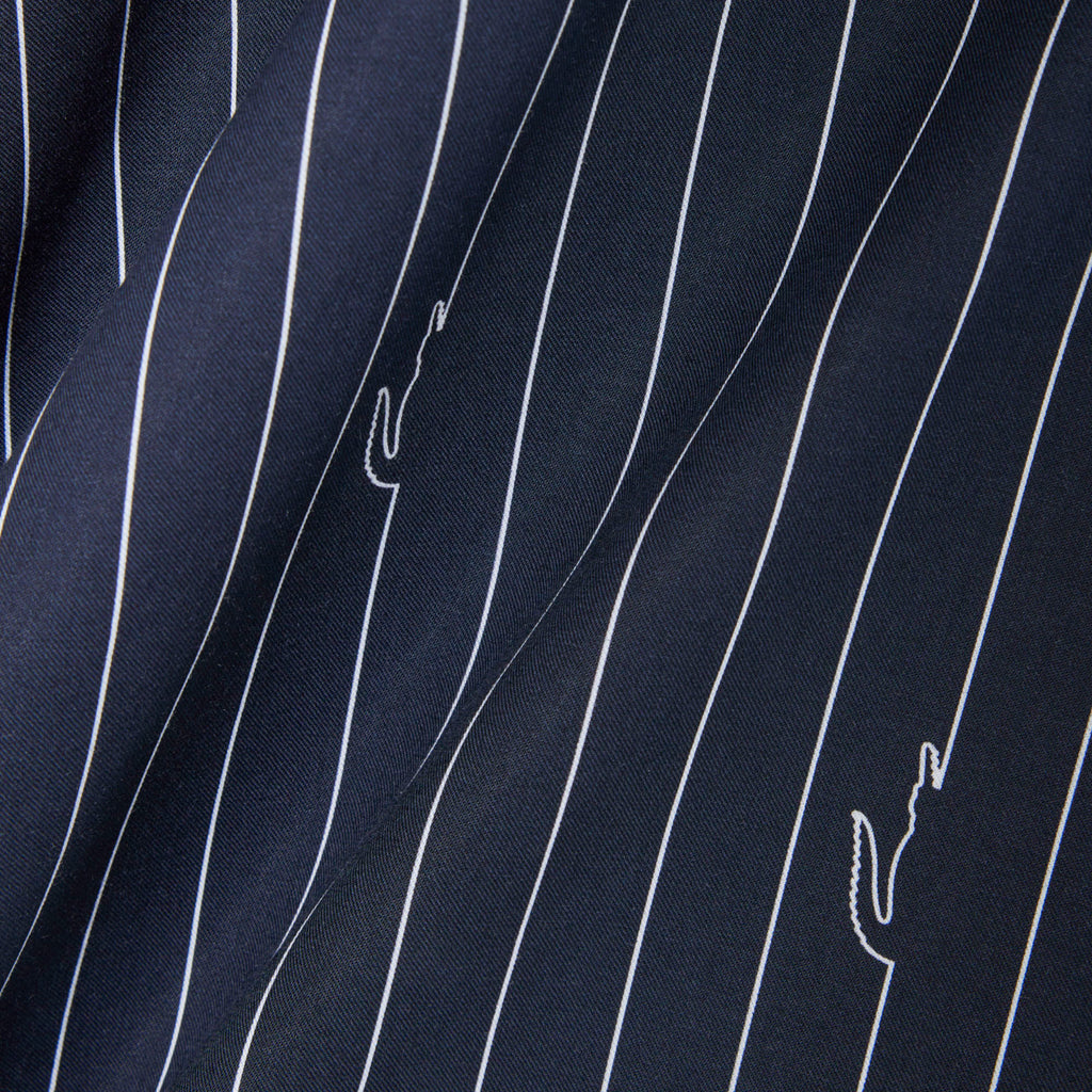 LACOSTE Camisa de sarja com estampado relaxed fit
