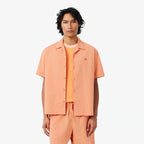 LACOSTE Camisa relaxed fit em seersucker
