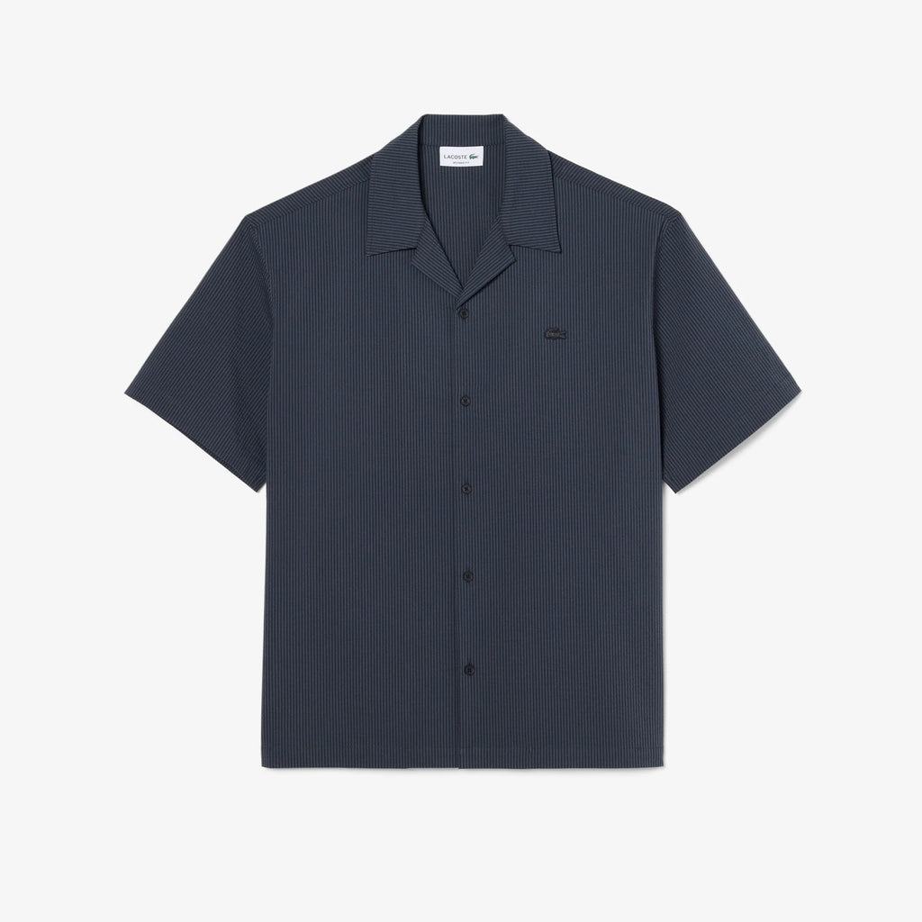 LACOSTE Camisa relaxed fit em seersucker
