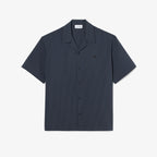 LACOSTE Camisa relaxed fit em seersucker