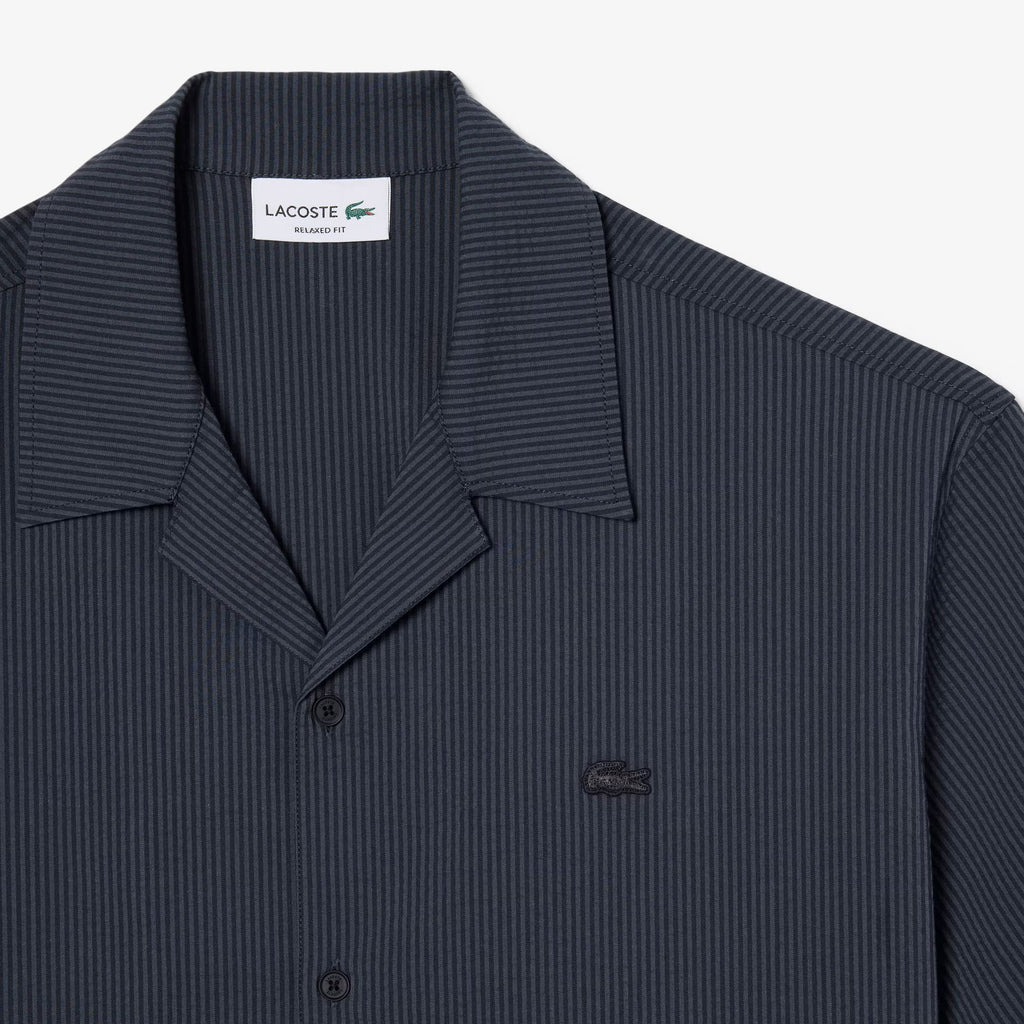 LACOSTE Camisa relaxed fit em seersucker