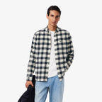LACOSTE Camisa regular fit em flanela com estampado xadrez - CARISMAstore