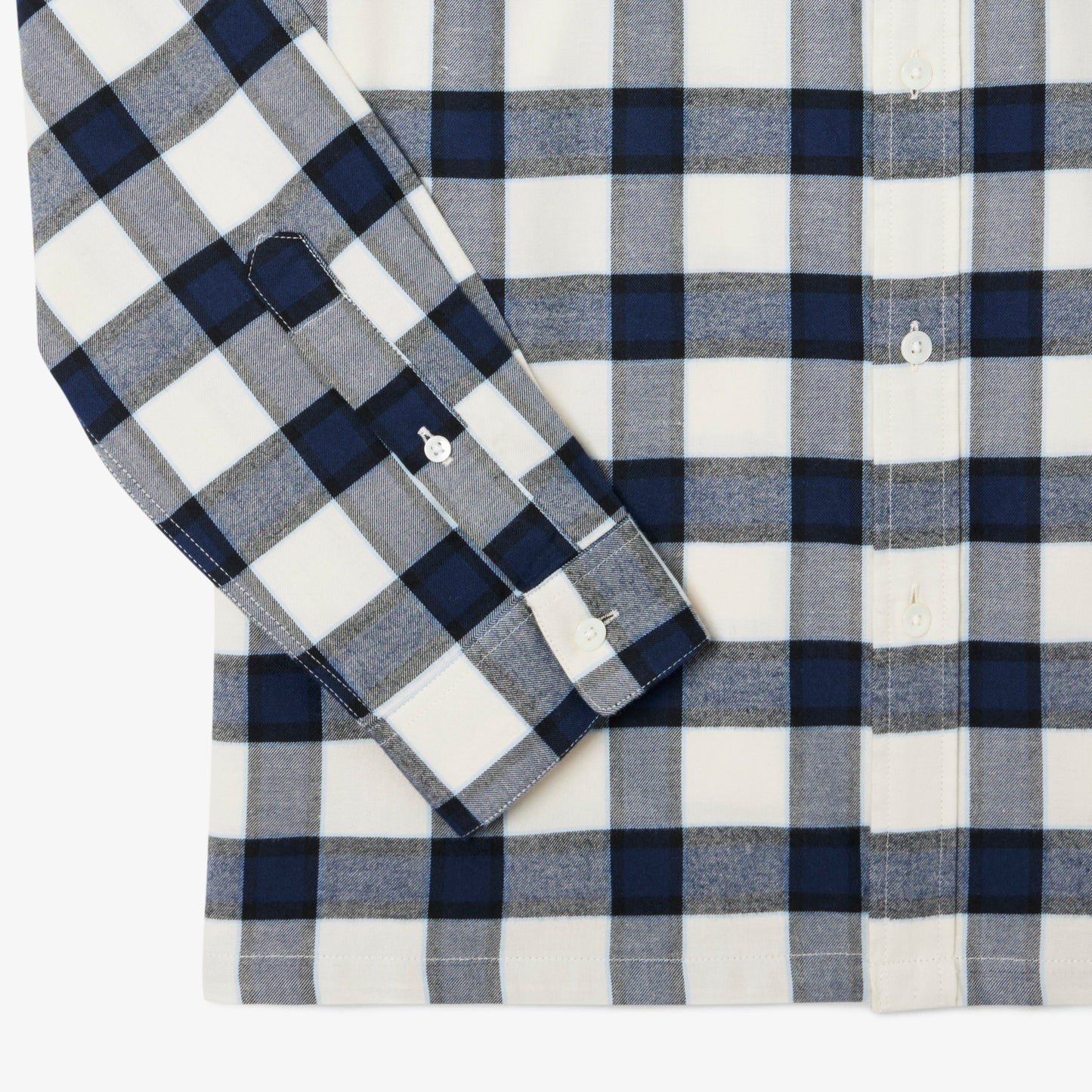 LACOSTE Camisa regular fit em flanela com estampado xadrez - CARISMAstore