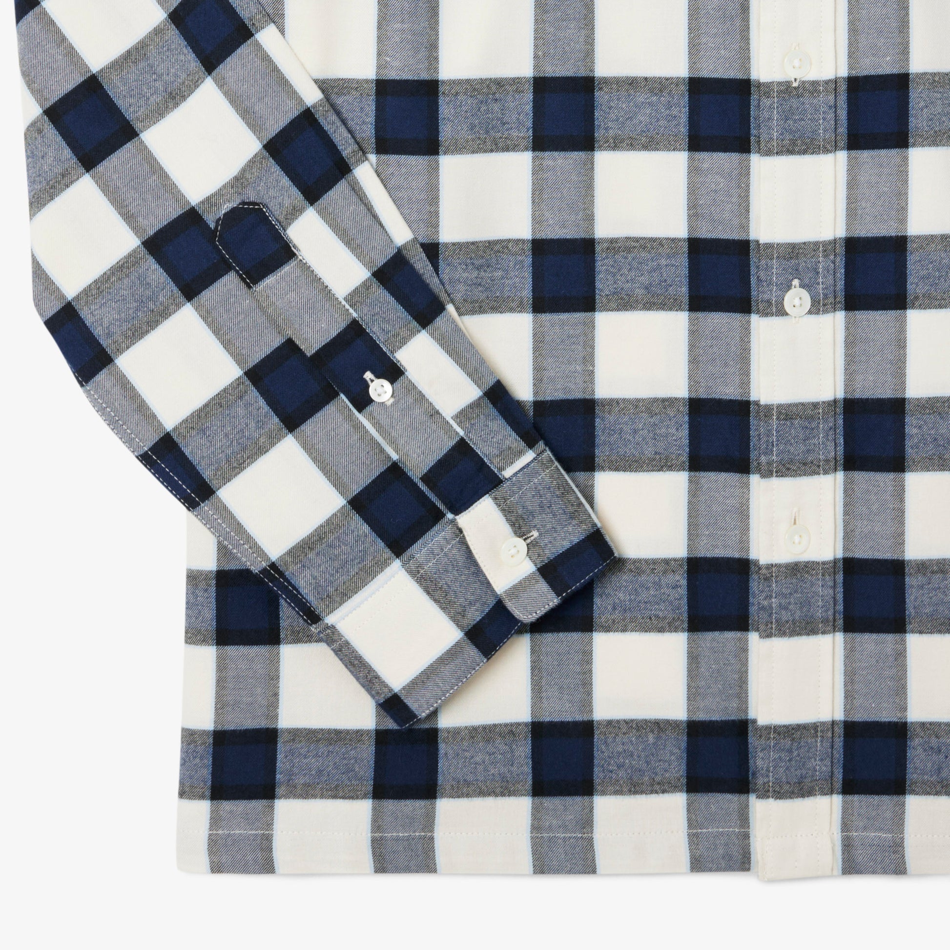 LACOSTE Camisa regular fit em flanela com estampado xadrez - CARISMAstore