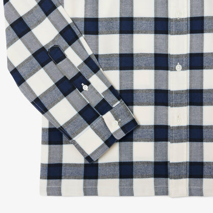 LACOSTE Camisa regular fit em flanela com estampado xadrez - CARISMAstore