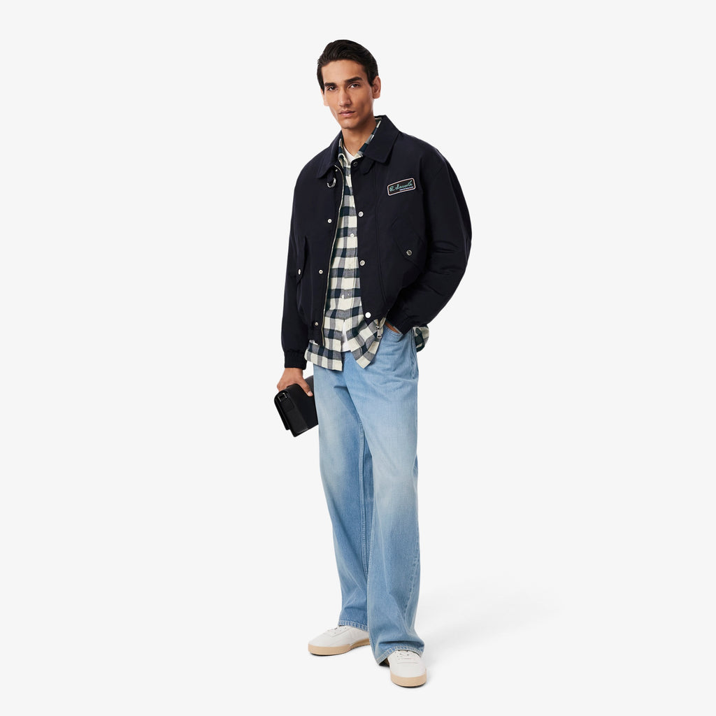 LACOSTE Camisa regular fit em flanela com estampado xadrez - CARISMAstore