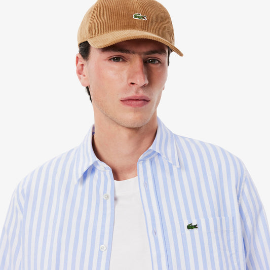LACOSTE Camisa oxford às riscas regular fit