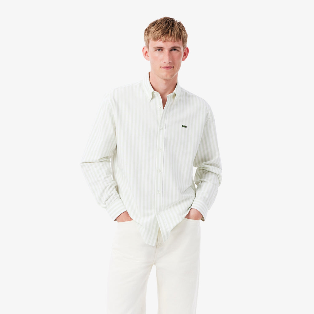 LACOSTE Camisa oxford regular fit listrada
