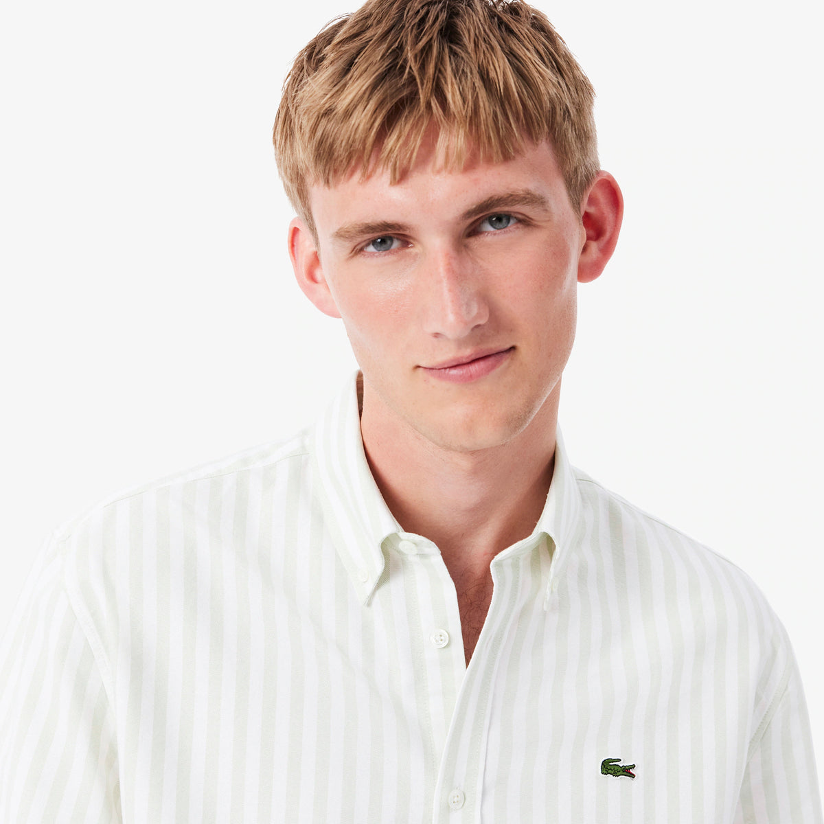 LACOSTE Camisa oxford regular fit listrada