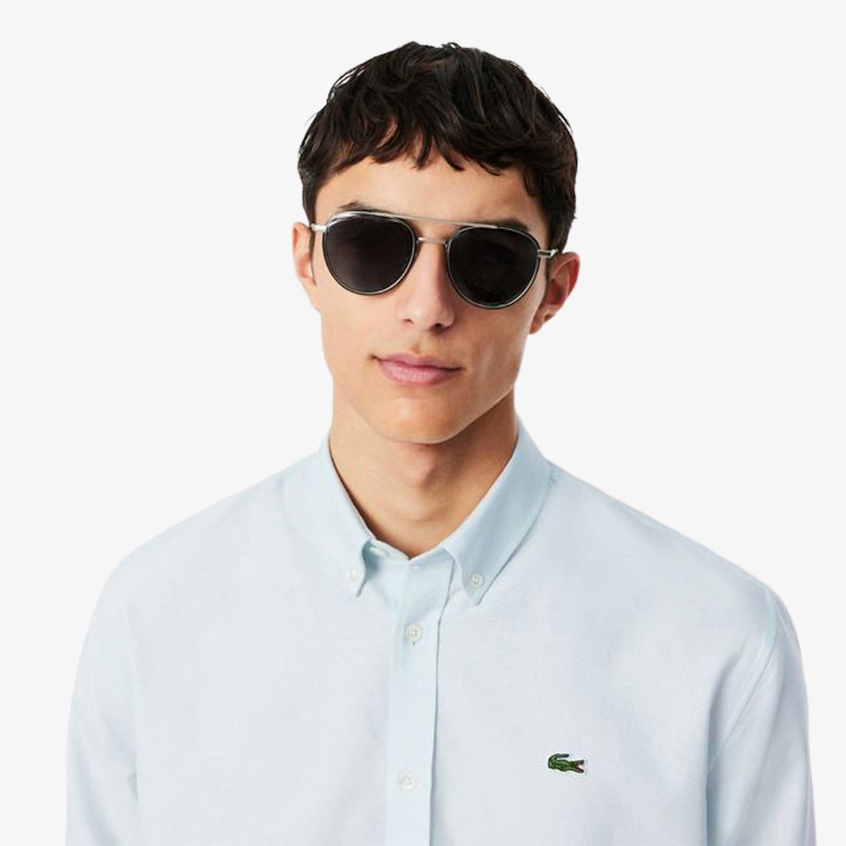 LACOSTE Camisa oxford regular fit