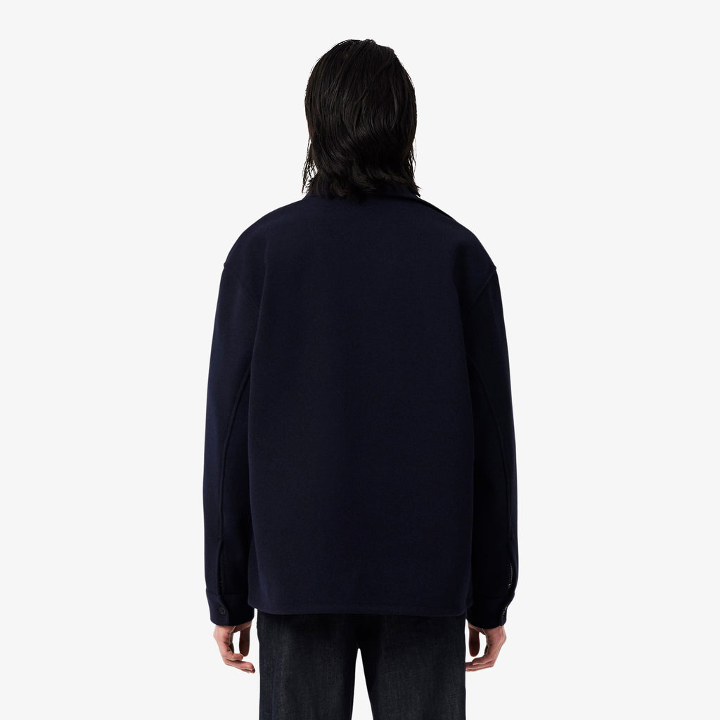 LACOSTE Overshirt em flanela grossa