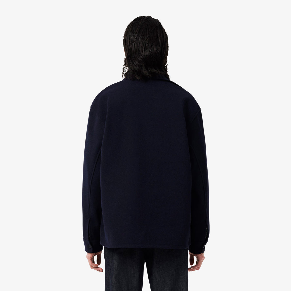 LACOSTE Overshirt em flanela grossa