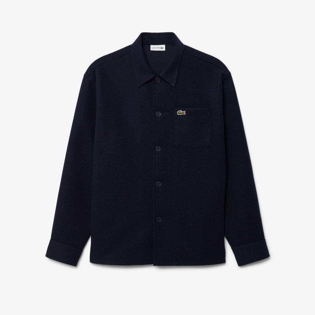 LACOSTE Overshirt em flanela grossa