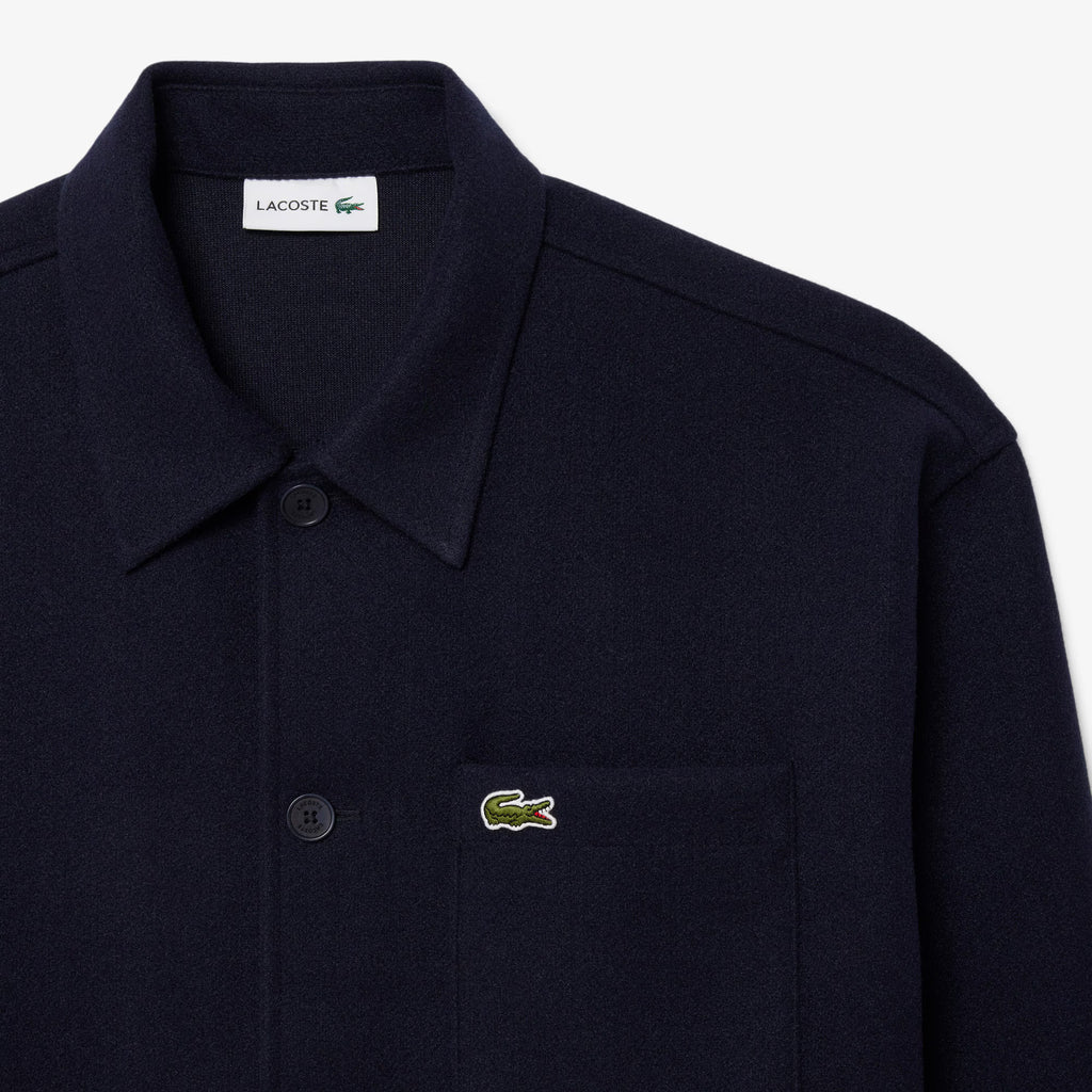 LACOSTE Overshirt em flanela grossa