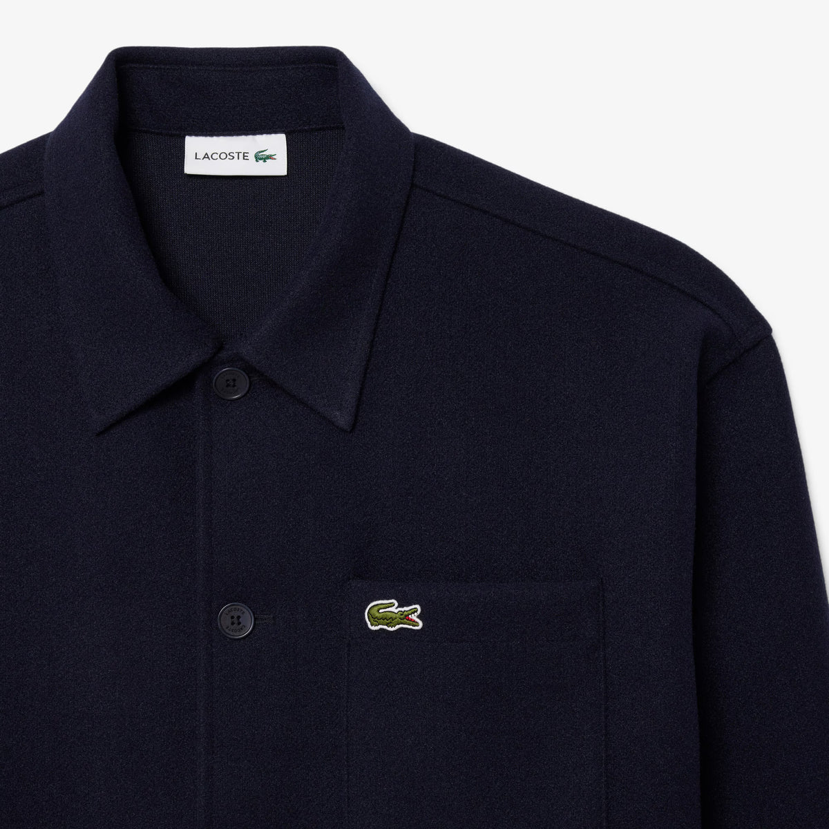 LACOSTE Overshirt em flanela grossa