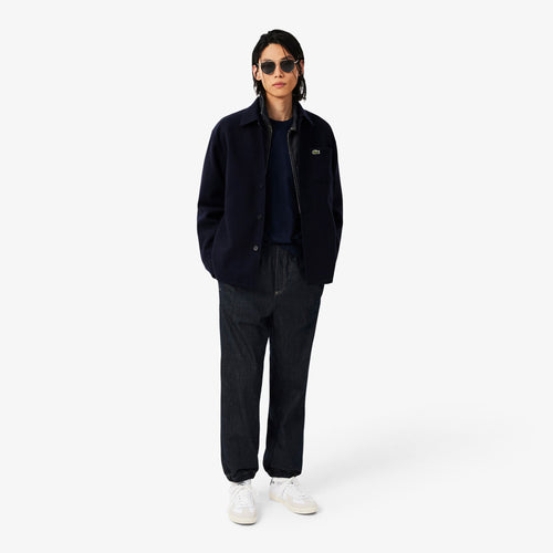 LACOSTE Overshirt em flanela grossa