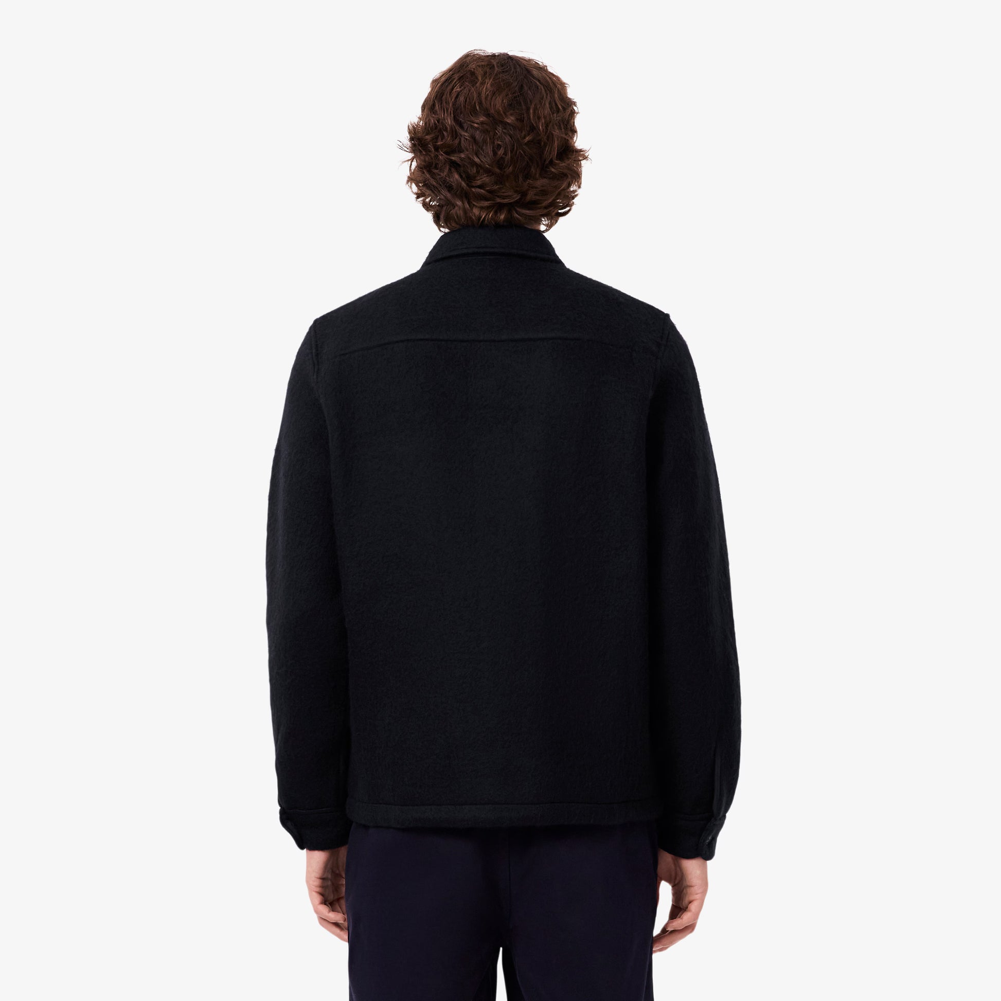 LACOSTE Overshirt de feltro de mistura de lã - CARISMAstore