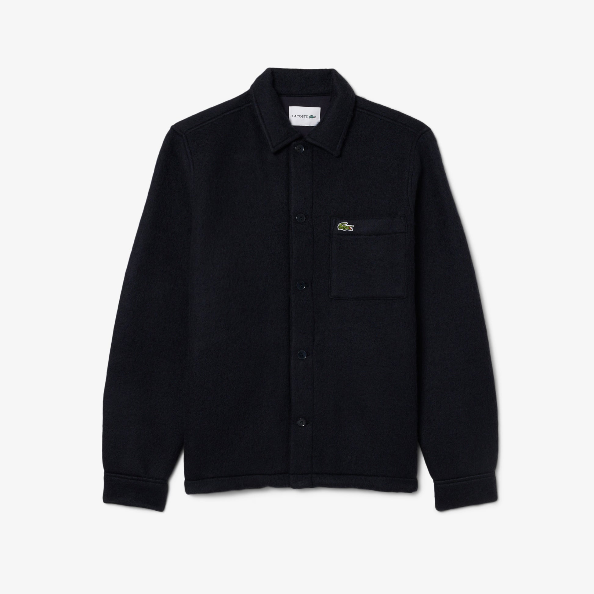 LACOSTE Overshirt de feltro de mistura de lã - CARISMAstore