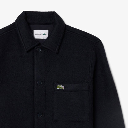 LACOSTE Overshirt de feltro de mistura de lã - CARISMAstore