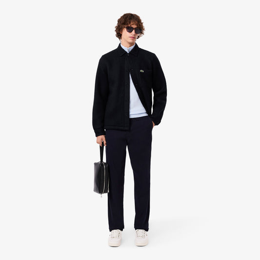 LACOSTE Overshirt de feltro de mistura de lã - CARISMAstore