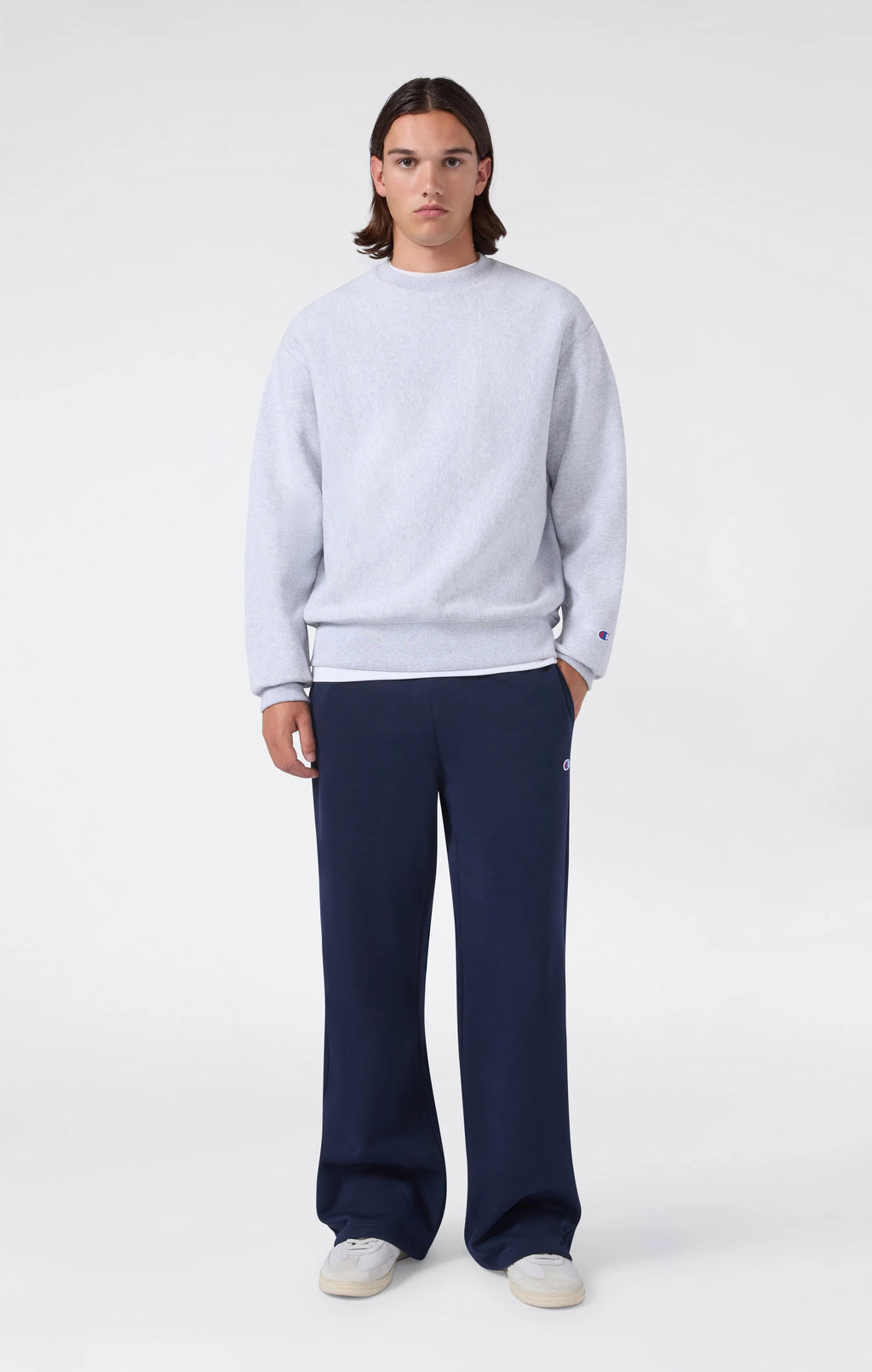 CHAMPION Calça de corte reto estilo academy
