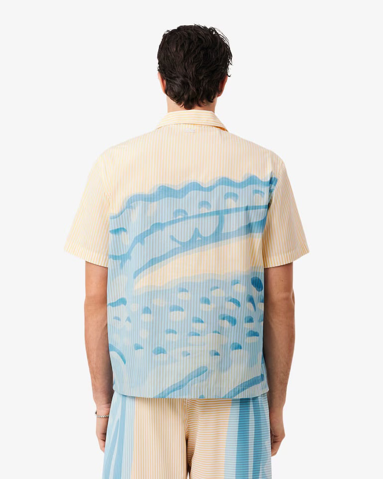 LACOSTE Camisa às listras relaxed fit