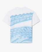 LACOSTE T-shirt de algodão com estampado