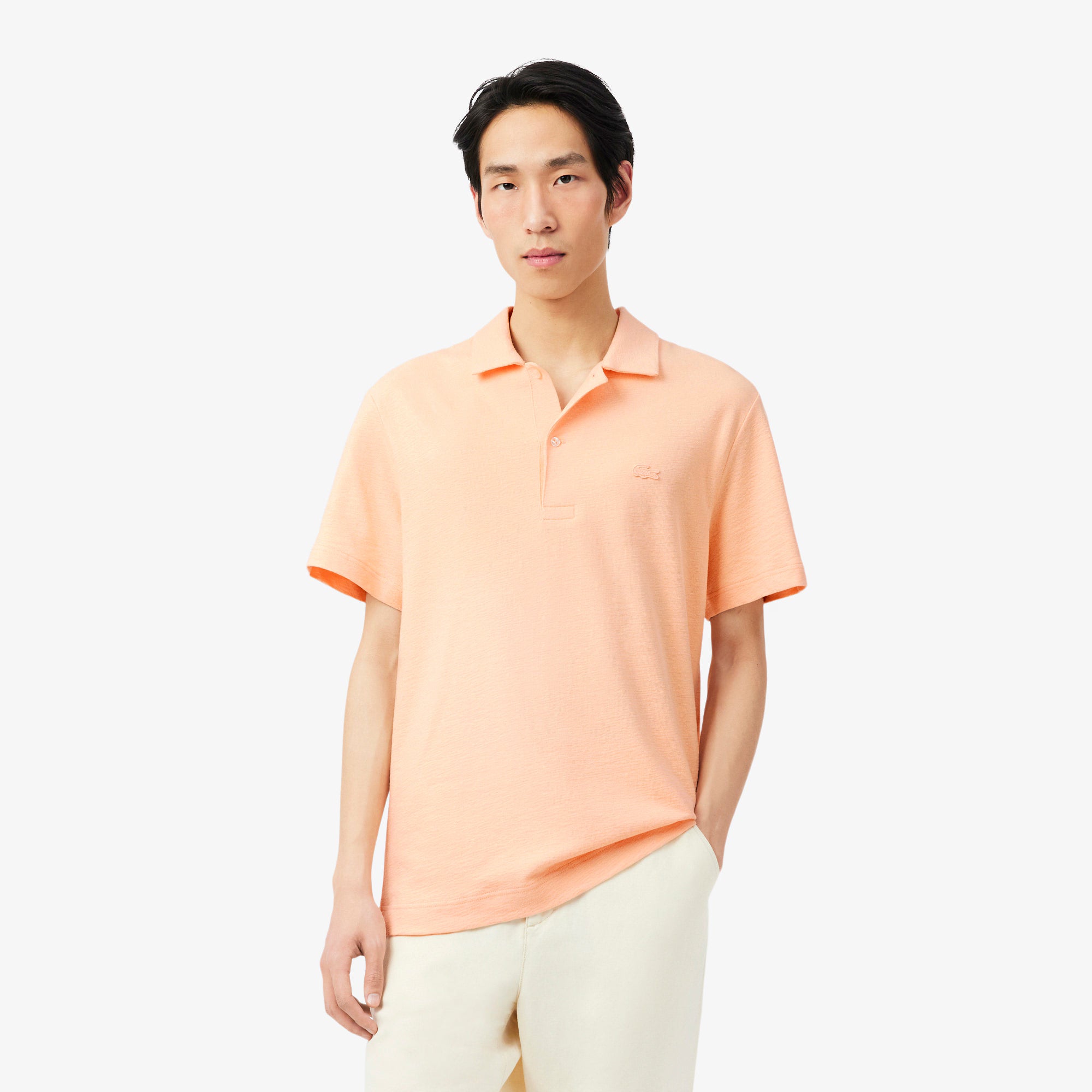 LACOSTE Polo texturizado classic fit