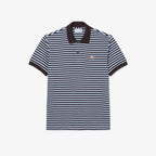 LACOSTE Polo listrada texturizada de corte clássico