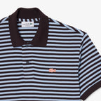 LACOSTE Polo listrada texturizada de corte clássico