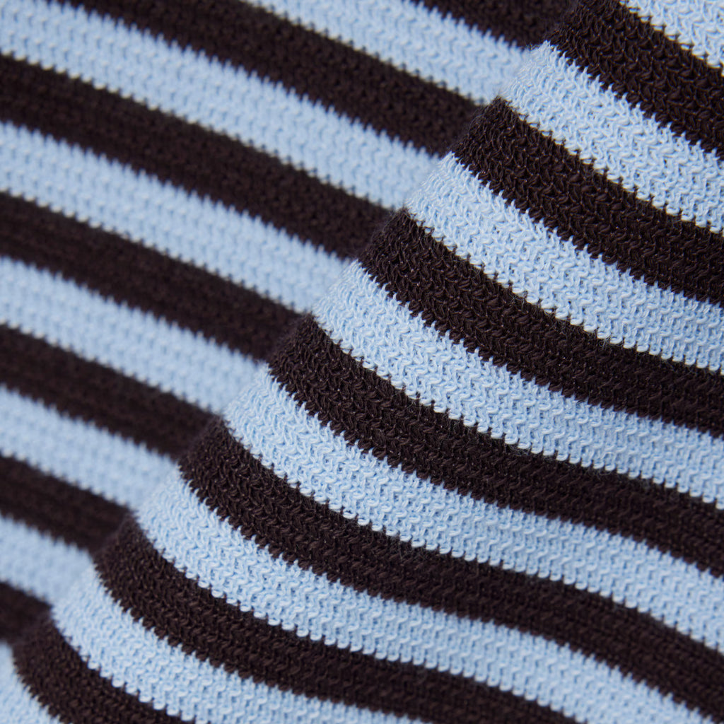 LACOSTE Polo listrada texturizada de corte clássico