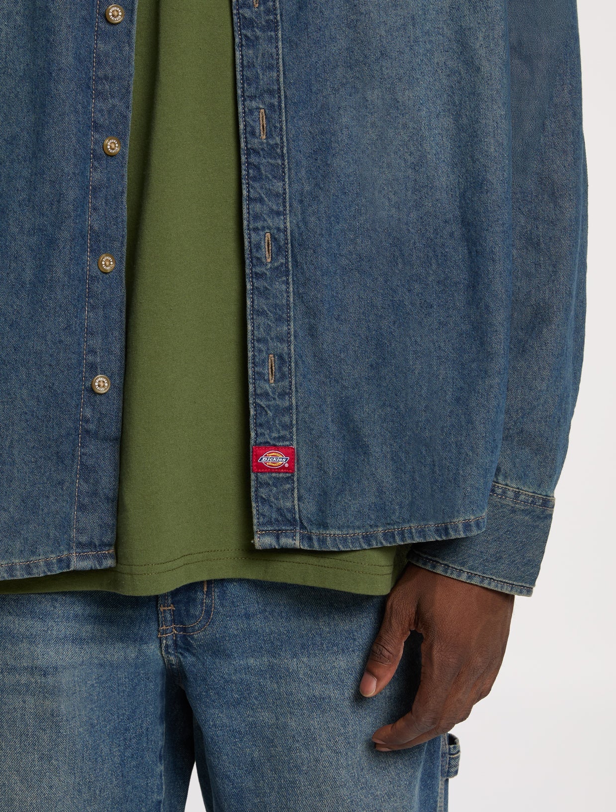 DICKIES Camisa jeans leve