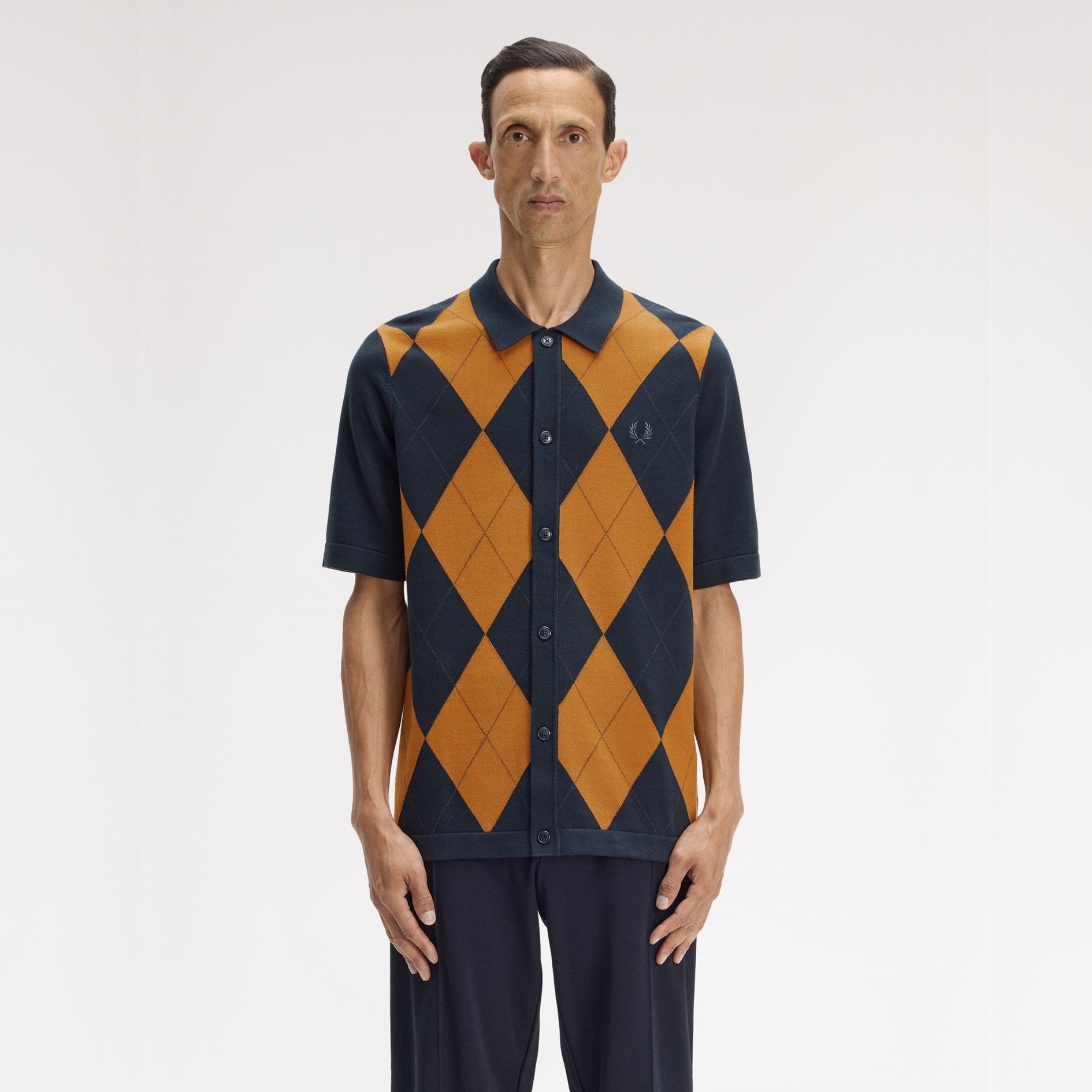 FRED PERRY Camisa com botões em argyle