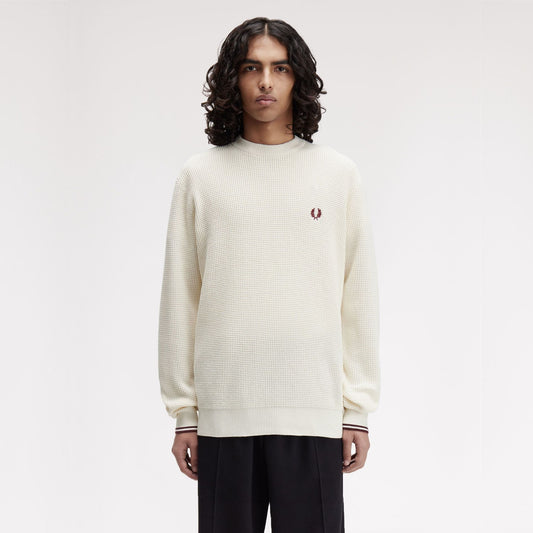 FRED PERRY Camisola com pesponto waffle