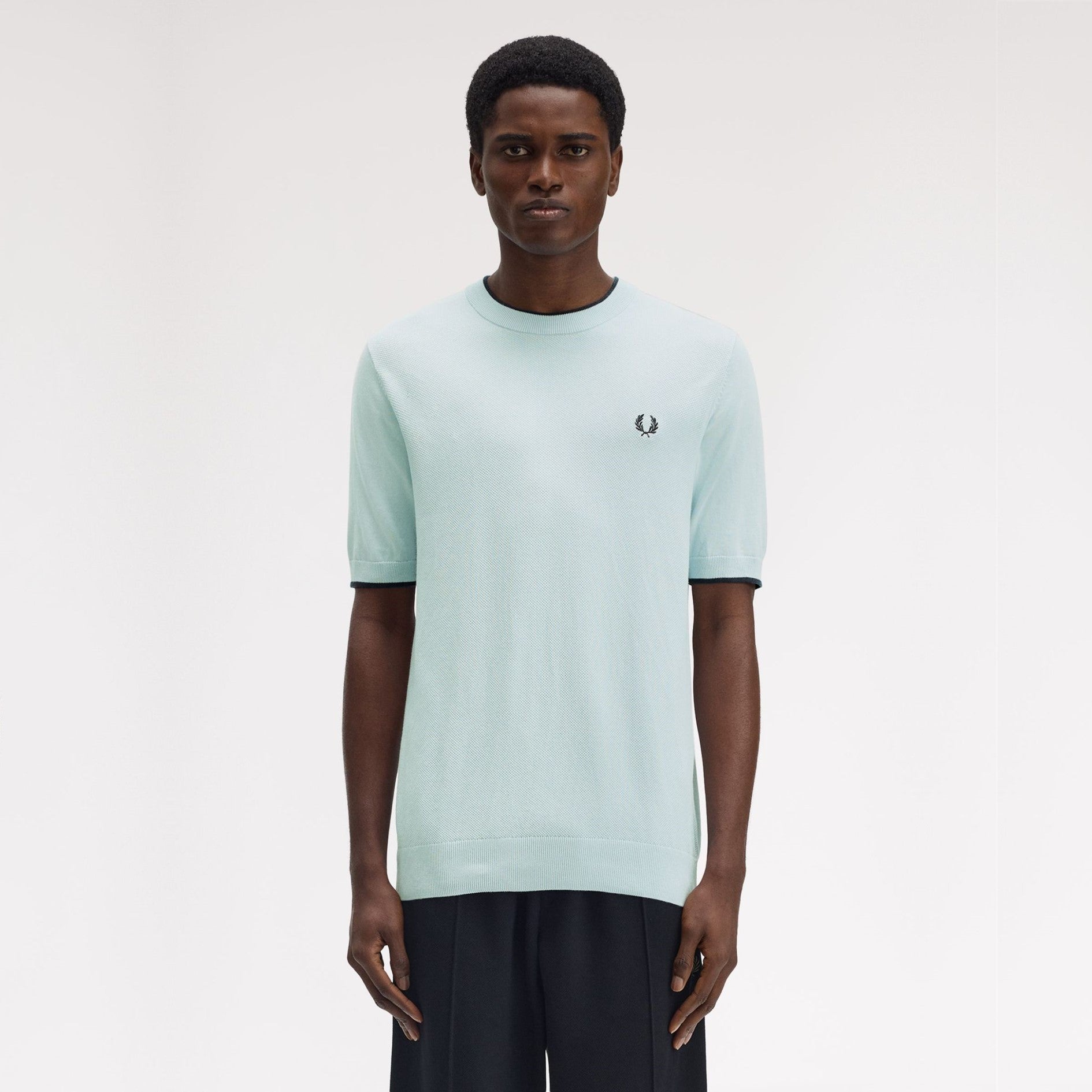 FRED PERRY T-shirt em malha com frente texturada - CARISMAstore