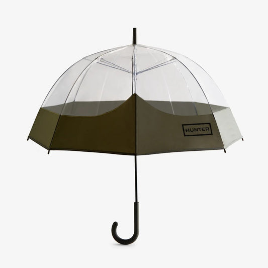 HUNTER Guarda-chuva bolha de bigode transparente