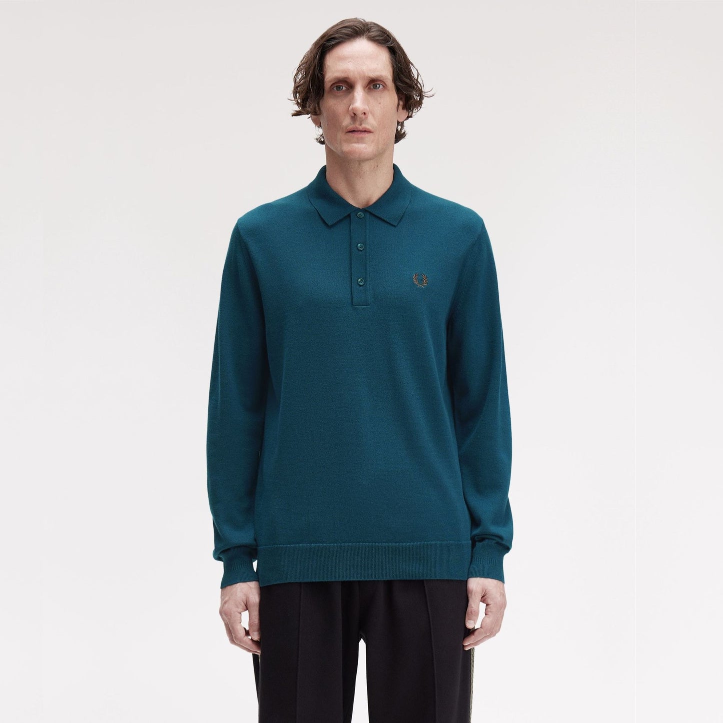 FRED PERRY Polo em malha de manga comprida