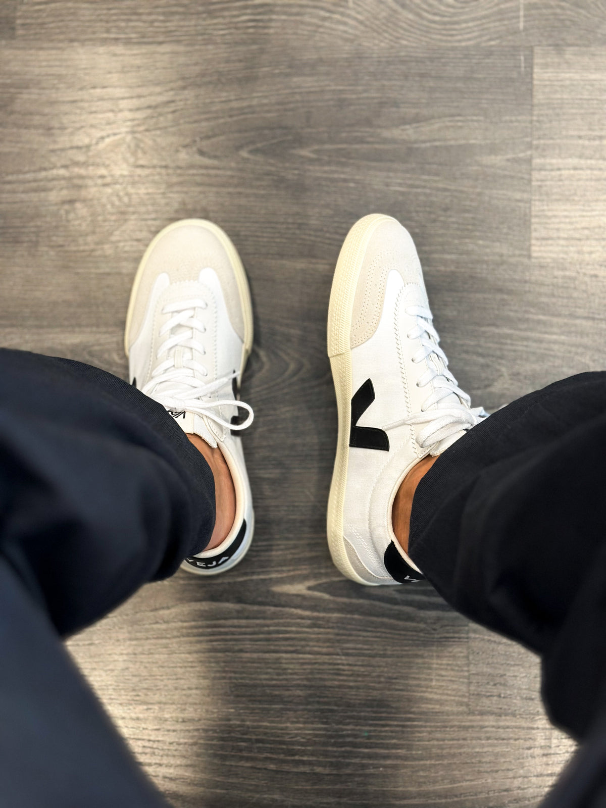 VEJA Sapatilhas volley canvas white black