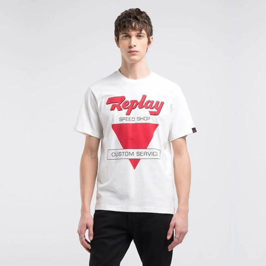 REPLAY T-shirt com estampado frontal