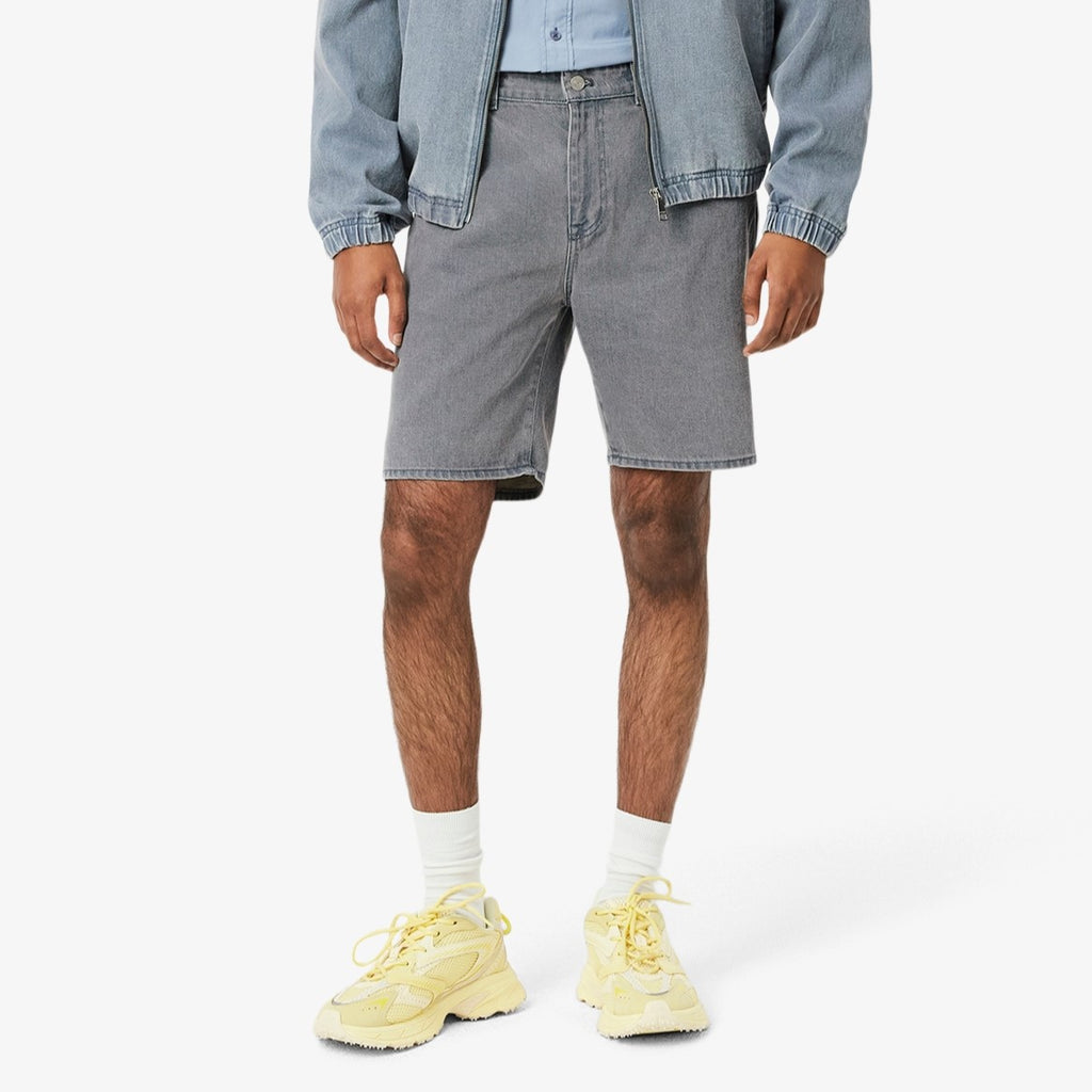 LACOSTE Calções bermuda de ganga com efeito lavado e tingido - CARISMAstore