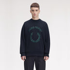 FRED PERRY Camisola com aplique de xadrez