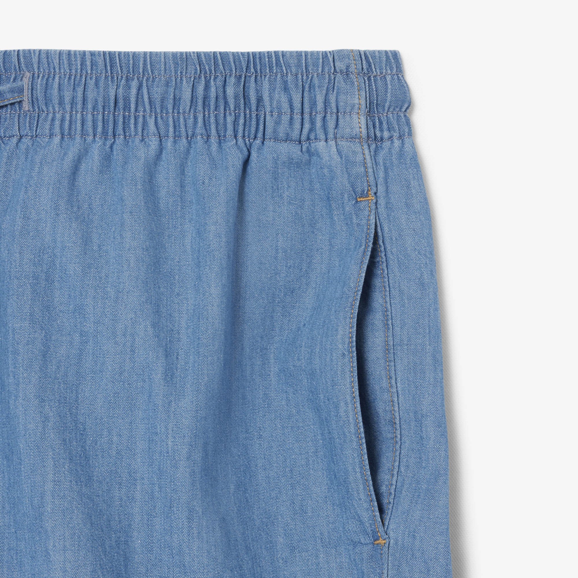 LCAOSTE Calções de ganga relaxed fit